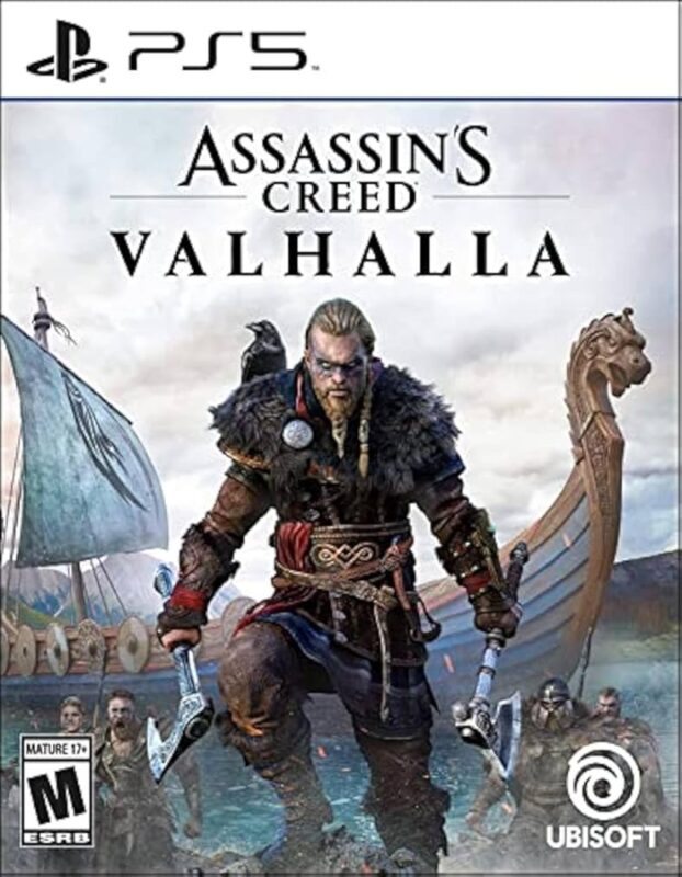 Assassin's Creed Valhalla PS5 Digital – Viva a era dos vikings e embarque em uma jornada épica como Eivor, um guerreiro nórdico em busca de glória. Explore um vasto mundo aberto, participe de batalhas intensas e construa seu próprio assentamento na Inglaterra medieval.