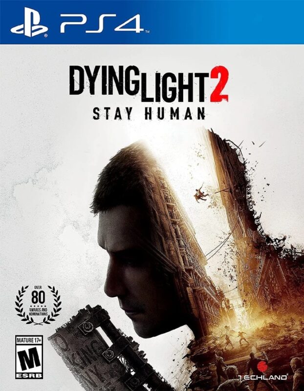 Dying Light 2 Stay Human PS4 Mídia Digital – Aventura de sobrevivência em mundo aberto com parkour e combates intensos contra zumbis, onde suas escolhas moldam a cidade e o destino da humanidade.