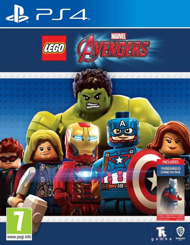 LEGO Marvel Avengers PS4 Mídia Digital – Reviva momentos épicos dos filmes do Universo Cinematográfico Marvel com personagens icônicos como Homem de Ferro, Capitão América, Thor e Hulk. Explore cenários cheios de ação, resolva puzzles e enfrente vilões em uma aventura divertida no estilo LEGO.