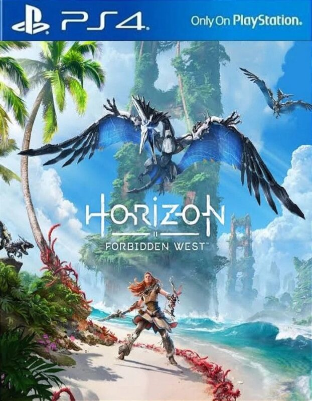 Horizon Forbidden West PS4 Mídia Digital – Aventura épica em mundo aberto com Aloy, explorando cenários deslumbrantes, enfrentando máquinas colossais e desvendando mistérios do passado.