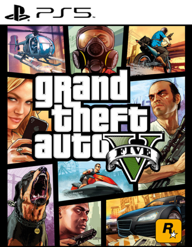 Grand Theft Auto V GTA 5 PS5 Mídia Digital – Explore Los Santos com gráficos aprimorados, tempos de carregamento mais rápidos e uma experiência imersiva no maior sucesso da Rockstar Games, combinando ação, mundo aberto e modo online expansivo.