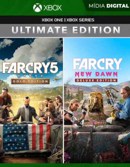 Far Cry 5 Gold Edition + Far Cry New Dawn Deluxe Edition Bundle - Xbox one e Xbox Series S|X - Mídia Digital