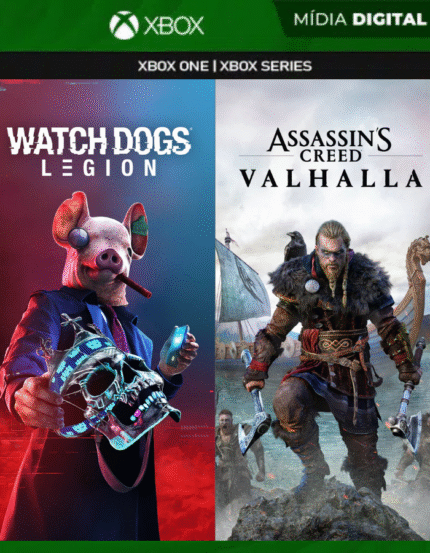 Assassin’s Creed Valhalla + Watch Dogs: Legion Combo - Xbox one e Xbox Series S|X - Mídia Digital